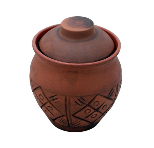 Банка для сыпучих керамическая (молочение)  900мл малая Кунгурская керамика 120021