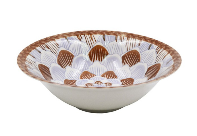 Салатник фарфоровый 180мм/590мл Кувшинка Lavenir сгк7-1025