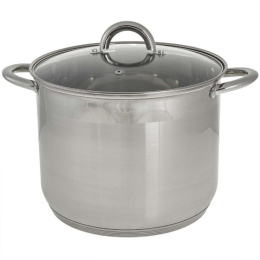 Кастрюля из нержавеющей стали 12,0л 260мм стеклянная крышка Webber BE-368/2