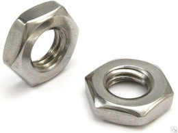 Гайка низкая DIN439 А2  М4 нерж. 4394