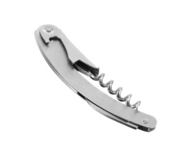 Штопор из нержавеющей стали с открывалкой и ножом 11х2см 884-524