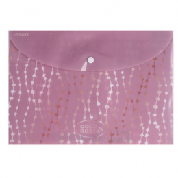 Папка с кнопкой А4 0.15 Devente Gold Rose. Dots 3079520