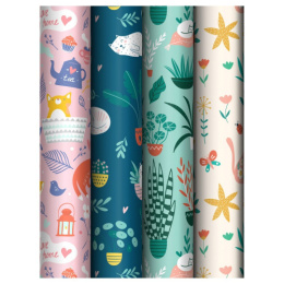 Бумага оберточная 100х70см 80г/м2 Meshu Cozy Home ассорти MS_62819