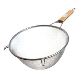 Сито металлическое d-21см с деревянной вставкой в ручке Мирхозторг 4017