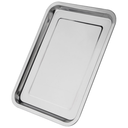 Поднос из нержавеющей стали прямоугольный 26х35х2см Domestico 108943