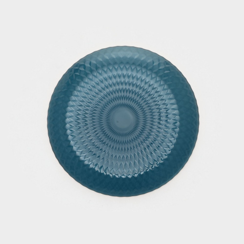 Тарелка стеклянная Идиллия мелкая 190мм Лондон топаз Luminarc Q1315