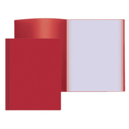 Папка с  20 файлами Attomex А4 500мкм, красная 3101400