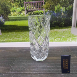 Ваза для цветов стеклянная h-20см d- 9,5см Радужный Дом РД20495