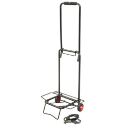 Тележка багажная BX-15ZP-2 пластиковые колеса, черная, до 15кг Рыжий кот 093528