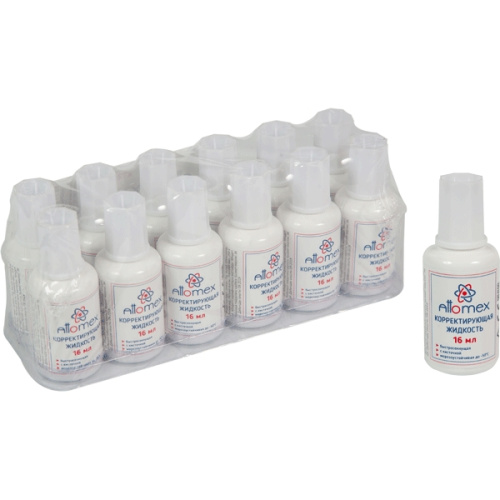 Корректирующая жидкость 16мл Attomex, быстросохнущая 4060101