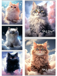 Тетрадь  48 листов Воздушные котики 48-5143