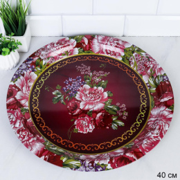 Поднос металлический круглый d-40см Эмаль M-622 739622