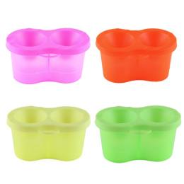 Стакан-непроливайка два отделения Флуоресцентный микс S 99309