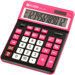 Калькулятор Eleven 12 разрядов, 155х206х38мм, черный/красный CDC-120-BK/RD 365647
