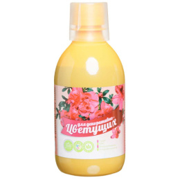 Жидкое удобрение Концентрат для декоративно-цветущих 350мл комплексное органическое на основе гуминовых кислот Ивановская цветочная оранжерея