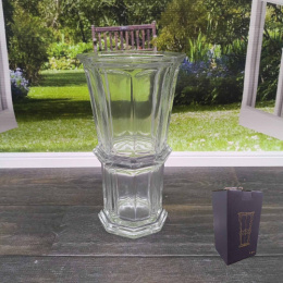 Ваза для цветов стеклянная кубок h-23см d-13,5см Радужный Дом РД20143