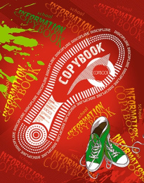 Тетрадь 200 листов (4х50л) Спортивный стиль, на кольцах, 4 цвета С0800-31