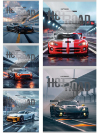 Тетрадь  96 листов Разные спорткары 96-8846