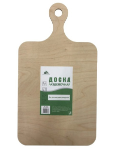 Доска разделочная из фанеры без рисунка 400х225мм Мирхозторг 1237