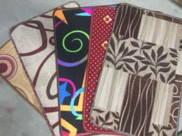 Коврик напольный на войлочной основе с низким ворсом Принт  40х70см, в ассортименте