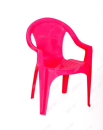Стул детский пластиковый Малыш 380х350х535мм с глухой вставкой, розовый Стандарт Пластик Групп 160-0055