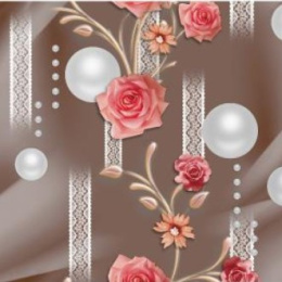 Клеенка столовая на нетканой основе 1,37х25м Grace M-6691-3