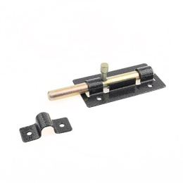 Задвижка дверная Секрет ЗД-01, круглый ригель, серебро Секрет 12177