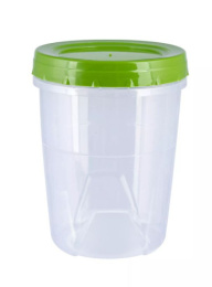 Емкость для продуктов пластиковая с завинчивающейся крышкой 0,60л Полимербыт С433