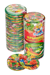 Крышка для консервирования метал. СКО 1-82 литография полноцветная, толщина металла - 0,18мм, внутр. покрытие - лак Полинка