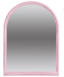 Зеркало для ванной комнаты в пластиковой раме Елена МХ 40х54х3см розовый Comfort life
 101-106-01-03