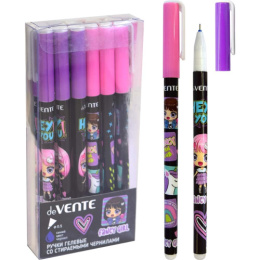 Ручка Пиши-Стирай гелевая Devente Fancy Girl, синяя 0,5мм, ассорти 5051441