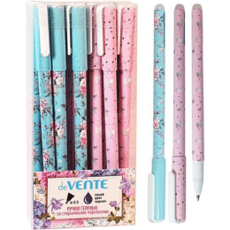 Ручка Пиши-Стирай гелевая Devente Flora, синяя 0,5мм, ассорти 5051026