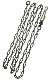 Цепь для собак 3м, 3,4х17х13мм, галтованная, с карабином Инструм-Агро 070706