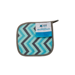 Прихватка кухонная стеганая рогожка Калейдоскоп Зигзаг 757/1 ДомВелл 