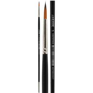 Кисть № 5 синтетика круглая, деревянная ручка, Devente 8073007