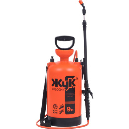 Опрыскиватель помповый пластиковый  9л с телескопической ручкой, Классик Жук ОП-207/0406-00