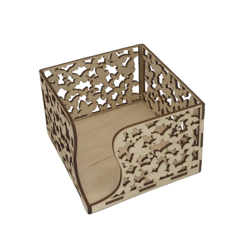 Салфетница из фанеры резная 128х132х90мм ДомВуд Ф18/Д18