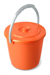 Ведро пластиковое  5л с крышкой Колор, цвета в ассортименте Martika С402К