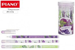 Ручка шариковая на масляной основе Piano Виноград, синяя, 0,7мм ассорти РТ-1115