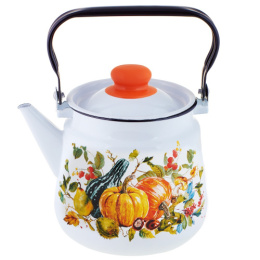 Чайник эмалированный 3,5л с подвижной металл. ручкой Осень Appetite 1с26с