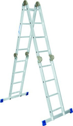Лестница-трансформер алюминиевая четырехсекционная 4 ступени Ufuk