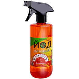 Йод дачный 500мл спрей для обработки теплиц, инвентаря и растений от грибных и бактериальных заболеваний Ортон 06-010