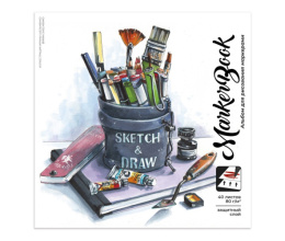 Тетрадь  40 листов скетчбук Набор художника 61712