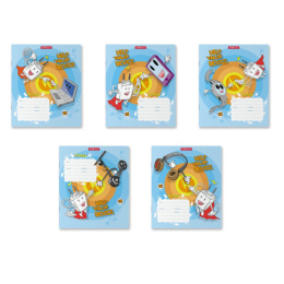 Тетрадь  18 листов линейка ErichKrause Smart charger Mix раск 58254