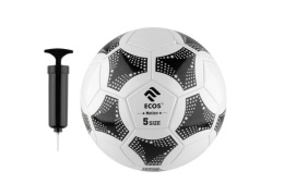 Мяч футбольный ПВХ размер 5 Motion FB139P, с насосом, машинная сшивка Ecos 998191