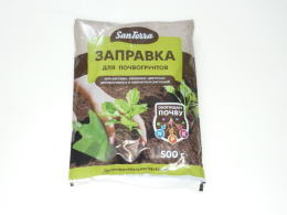 Заправка для рассадных грунтов SanTerra 500г удобрение органоминеральное БиоМастер