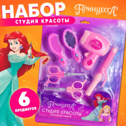 Набор Парикмахера  6 предметов Студия красоты. Принцессы, на блистере Disney 10429982