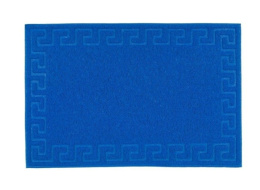 Коврик придверный резиновый пористый Лапша 40х 60см Меандр, синий ComeForte