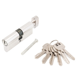 Личинка (цилиндровый механизм) Стандарт для замков 103/50В,132/50В, ключ/вертушка, 70мм, CP хром Стандарт 40725