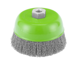 Крацовка для угловой шлифовальной машины 125мм, М14 (чашка) из витой проволоки Сибртех 746067